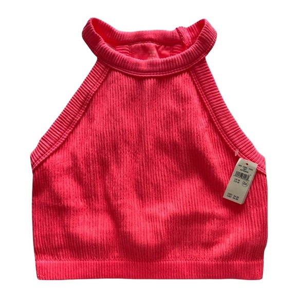 aerie Tops - Aerie NWT Cropped Tank Coral Size M